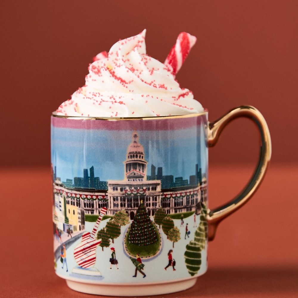 Anthropologie AUSTIN 2024 Holiday in the City Annual Collector's Mug NWT
